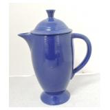 Vintage Fiesta coffee pot, cobalt