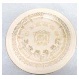 Vintage Fiesta 1954 10" ivory calendar plate