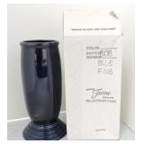 Fiesta Post 86 Millennium vase, cobalt, NIB