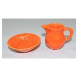 Harlequin individual creamer and basketweave nut