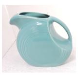 Vintage Fiesta disc water pitcher, turquoise
