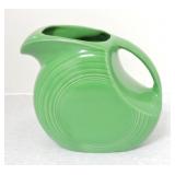 Vintage Fiesta disc water pitcher, medium green