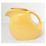 Vintage Fiesta disc juice pitcher, yellow