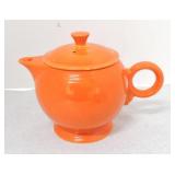 Vintage Fiesta large teapot, red, nick to finial