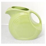 Vintage Fiesta disc water pitcher, chartreuse