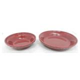 Fiesta Post 86 2 pc pie baker set, cinnabar, 6" &