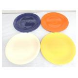 Vintage Fiesta 15" chop plate group, 4 mixed
