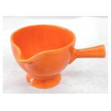 Vintage Fiesta stick handled creamer, red