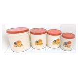 Fiesta metal go along 4 pc canister set, wear