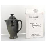 Fiesta Post 86 coffee server, black, NIB