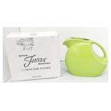 Fiesta Post 86 disc water pitcher, chartreuse, NIB