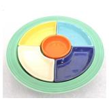 Fiesta relish tray, all 6 colors