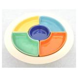 Fiesta relish tray, all 6 colors