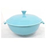 Vintage Fiesta casserole, turquoise