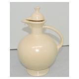 Vintage Fiesta carafe, ivory, nick to finial,