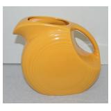 Vintage Fiesta disc water pitcher, yellow