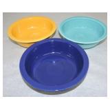 Vintage Fiesta 8 1/2" nappy bowl group,