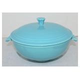 Vintage Fiesta casserole, turquoise