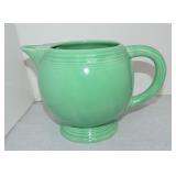Vintage Fiesta ice lip pitcher, green