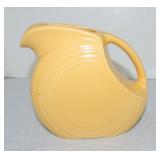 Vintage Fiesta disc juice pitcher, yellow