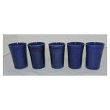 Vintage Fiesta juice tumbler group: 5 cobalt