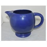 Vintage Fiesta ice lip pitcher, cobalt