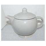 Vintage Fiesta medium teapot, gray, glaze miss