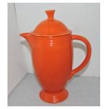 Vintage Fiesta coffee pot, red