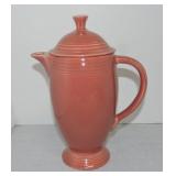 Vintage Fiesta coffee pot, rose
