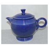 Vintage Fiesta large teapot, cobalt
