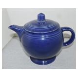 Vintage Fiesta medium teapot, cobalt