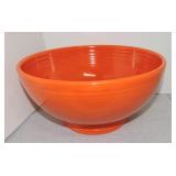 Vintage Fiesta footed salad bowl, red,