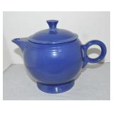 Vintage Fiesta large teapot, cobalt