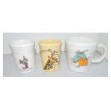 Fiesta Post 86 lot of 2 tumblers and mug with