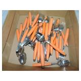 Fiesta Post 86 lot of tangerine flatware