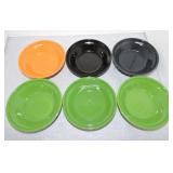 Fiesta Post 86 pie baker lot of 6 - 6', mixed