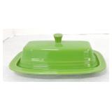 Fiesta Post 86 butter dish, shamrock
