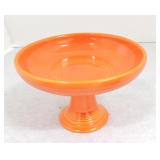 Vintage Fiesta sweets compote, red, marked HLC