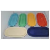 Vintage Fiesta set of 6 utility trays, all 6