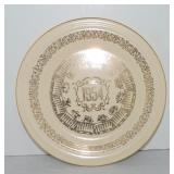 Vintage Fiesta 10' ivory 1954 calendar plate