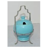 Vintage Fiesta marmalade with chrome holder