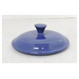 Vintage Fiesta covered onion soup lid, cobalt,