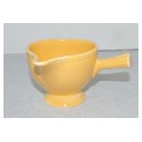 Vintage Fiesta stick handled creamer, yellow