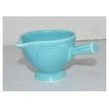Vintage Fiesta stick handled creamer, turquoise