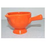 Vintage Fiesta stick handled creamer, red