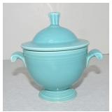 Vintage Fiesta sugar, turquoise