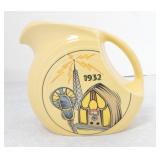 Fiesta Post 86 HLCCA Commemorative juice pitcher,
