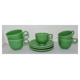 Vintage Fiesta lot of 5 cups & 3 saucers,