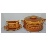 HLC casserole and sauce boat with stand