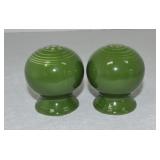 Vintage Fiesta salt & pepper, dark green